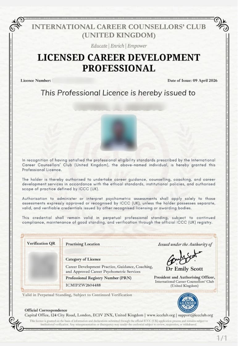 Certificate 1
